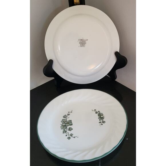 Corelle Callaway Ivy White with Green Ivy (Qty 3) Bread Plates 7 1/4" - Picture 4 of 15